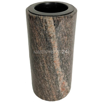 Flakon granitowy na nagrobek HIMALAYA mini w kształcie walca