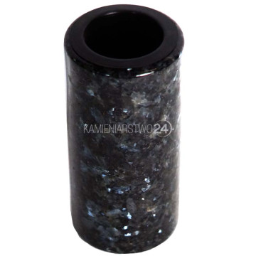 Wazon granitowy na cmentarz LABLADOR BLUE mini TUBA
